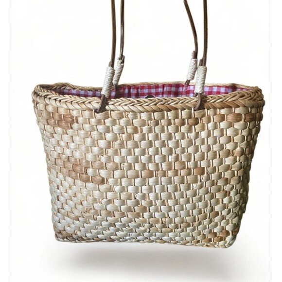 - Red Hat Society Wicker Strap Style Purse with Fabric Emblem - Picture 3 of 4